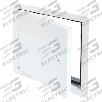 TOUGH GUY Access Door: 12 in Ht, 12 in Wd, Piano Hinge, Exposed Flange, Aluminum - Locking Access Doors
