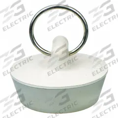 APPROVED VENDOR Drain Stopper: 1 1/4 in Overall Dia, Rubber, White, Push and Pull, 5 PK (MPN 1PPH3). Key specifications — Material: Rubber; Color: White; Brand: APPROVED VENDOR; Application: Sink.