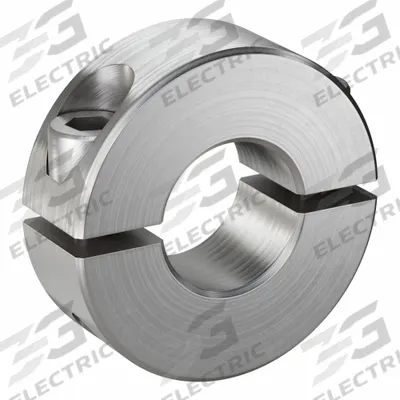 RULAND MANUFACTURING Shaft Collar: 2-Piece, Inch, Round, Clamp-On, 1/2 in Bore Dia - Stainless Steel Shaft Collars