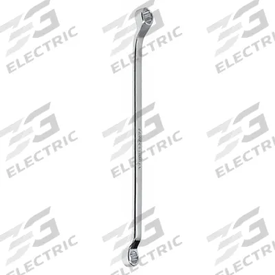 PROTO Box End Wrench: Chrome, 10 mm_11 mm Head Size, 8 in Overall Lg, Offset - Metric, Double End, 12-Point, Box End Wrenches