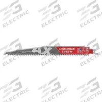 MILWAUKEE Reciprocating Saw Blade: 5 Teeth per Inch, 9 in Blade Lg, 0.05 in Blade Thick, 5 PK (MPN 48-00-5526). Key specifications — attr1109198: 5; attr1109200: Rigid for Straight Cuts; attr1109201: Straight; attr1109209: MILWAUKEE.