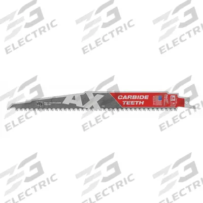 MILWAUKEE Reciprocating Saw Blade: 5 Teeth per Inch, 9 in Blade Lg, 0.05 in Blade Thick - Wood-Cutting & Pruning Blades