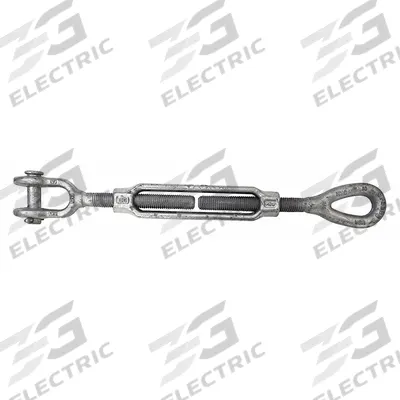 CROSBY Turnbuckle Assembly: Steel, 5,200 lb Working Load Limit - Jaw & Eye Turnbuckle Assemblies