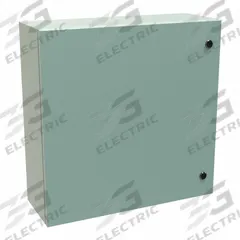 HAMMOND Electrical Enclosure: Steel, 24 in x 24 in x 8 in, NEMA 12/3R/4, Solid Cover, Hinged (MPN EN4SD24248GY). Key specifications — Closure Method: 1/4-Turn Latch; Brand: HAMMOND; Knockouts: Not Included.
