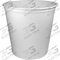 EMPRESS Disposable Carry-Out Food Container: 165 oz Capacity, 8 1/8 in Ht, 8 11/16 in Wd, 100 PK (MPN EMPTUBP165-W). Key specifications — Brand: EMPRESS; Material: Paper; Microwave Safe: Yes; Product Type: Uncoated Paper Tub; Shape: Round; Closure Type: No Lid.