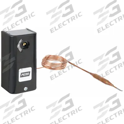 JOHNSON CONTROLS Line Volt Mechanical Tstat: 100° to 240°F, Steel, Fixed, 6°F - High-Range Indoor Single-Stage Controls