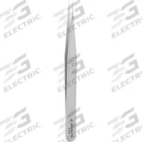 EXCELTA Tweezers: Stainless Steel, Point, Straight Tip, 0.005 in Tip Thick (MPN 1-SA). Key specifications — attr1002355: Stainless Steel; attr1002345: EXCELTA; attr1002348: Stainless Steel; attr1002358: Smooth; attr1024781: Standard.