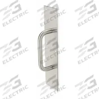 ROCKWOOD Door Pull Plate: 3 in Wd, 12 in Ht, Aluminum (MPN 102 X 70A.28). Key specifications — Material: Aluminum; Operation Type: Hand Pull; Properties: Tear-Resistant; Brand: ROCKWOOD.