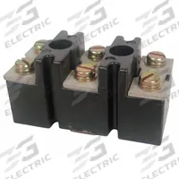 GE Barrier Terminal Strip: 3 Poles, 6 AWG – 3/0 AWG For Wire Sizes, 150 A Max Current (MPN 2960SY139C3D). Key specifications — Brand: GE; For Maximum Wire Size: 3/0 AWG; For Minimum Wire Size: 6 AWG; Cover Included: No.
