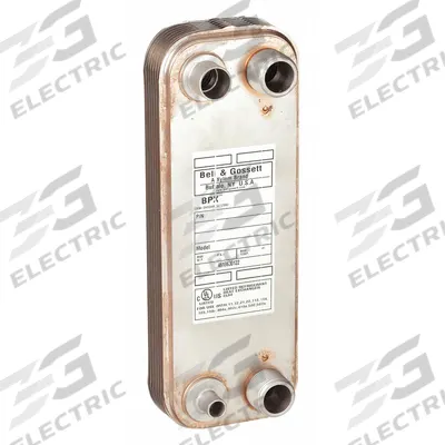 BELL & GOSSETT Heat Exchanger: 6,000 BtuH Refrigerant, 50 gpm, 2.26 sq ft, Copper Braze - Brazed Plate Heat Exchangers