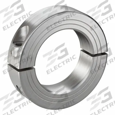 RULAND MANUFACTURING Shaft Collar: 2-Piece, Metric with Inch Bore, Round, Clamp-On - Stainless Steel Shaft Collars