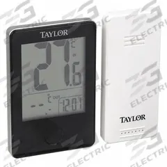 TAYLOR Thermometers: -40°F to 140°F /-40°C to 60°C, ±1.8°F/1°C @ 32 to 104°F/±3.6°F/2°C Above 40°C (MPN 1730). Key specifications — Display Type: Digital; Brand: TAYLOR.