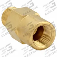 APPROVED VENDOR Piston Spring Check Valve: Piston, Inline Valve Body, 3/8 in Pipe Size, MNPT x FNPT (MPN CHK BRS 610-6M6F-B). Key specifications — Brand: APPROVED VENDOR.