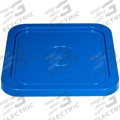 APPROVED VENDOR Pail Lid: Snap-On, Blue, Plastic, FDA Compliant - Snap-On Lids