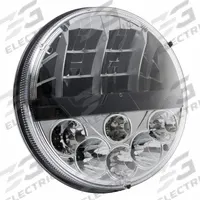 GROTE LED SEAL BEAM HEADLIGHT: Headlight, LED, Non-Heated, High Beam/Low Beam, H4 Connector, Round (MPN 63101-5). Key specifications — Heated: Non-Heated; Lighting Technology: LED; Beam Type: High Beam; Electrical Connection: H4 Connector; Brand: GROTE.