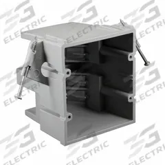 CANTEX Electrical Box: PVC, Nonmetallic Material & Nominal Size, 2 Gangs, 3 9/16 in Box Dp (MPN EZ35DN-HW). Key specifications — Brand: CANTEX; Bracket Style: Without Bracket; Clamp Style: Without Clamps.