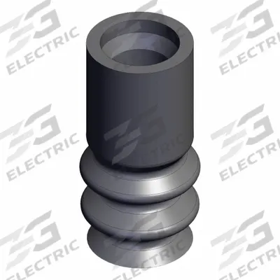 SMC Bellows Pad: w/o Adapter, 6 mm Pad Dia, Conductive Silicone, 50-70, Black - Multi-Bellows Type Electronics Industry Vacuum Pads