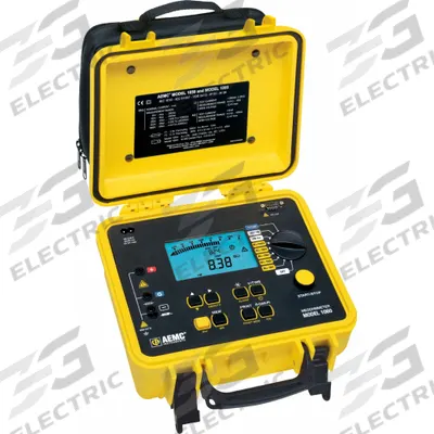 AEMC INSTRUMENTS Megohmmeter and Insulation Tester: 40 kiloohm to 4 teraohm, CAT III 600V - Megohmmeters for Harsh Environments
