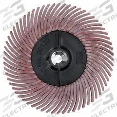 SCOTCH-BRITE Radial Bristle Disc: Type C, 2 in Dia x 3/8 in Wd, 3/8 in Arbor, Ceramic, 80 PK (MPN 61500176021). Key specifications — Connector Size: 3/8 in; Brand: SCOTCH-BRITE; Connection Type: Arbor Hole.
