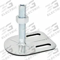 JW WINCO Male-End Leveling Mount: Swiveling Stud, 5/8"-11 Thread Size, 3 3/20 in, 2,698 lbf Capacity (MPN 42-80-5/8X11-75-G3-UK). Key specifications — Base Shape: Rectangular; Load Capacity: 2,698 lbf; Thrust Pad Material: Buna-N; Mounting Holes: Mounting Holes Included; Includes: Nut; Base Width: 3-3/20 in.