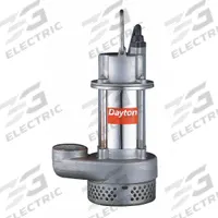 DAYTON Plug-In Utility Pump: 1/2 hp, 120V AC, 64 gpm Flow Rate @ 10' of Head, 2 in FNPT, Dewatering (MPN 1XHV4). Key specifications — Rated Voltage: 120V AC; Brand: DAYTON; Switch: Not Included.