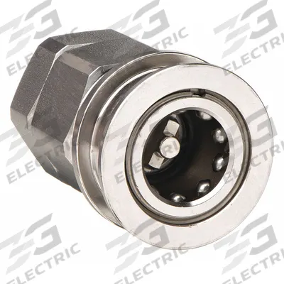 SNAP-TITE Hydraulic Quick Connect Hose Coupling: 1/2 in Coupling Size, 316 Stainless Steel - EA Series Hydraulic Quick-Connect Coupling Bodies