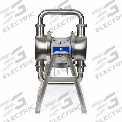 GRACO Electric Diaphragm Pump: Stainless Steel Body, Three Phase, 200-240V AC - 3-A Certified EODD Pumps