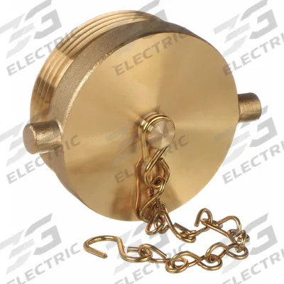MOON AMERICAN Hydrant Plug: Plug, Brass, 2 1/2 in Compatible Pipe Size, Male, NH - Brass Fire Hose & Hydrant Plugs
