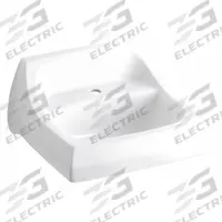 KOHLER Bathroom Sink: Kingston™, White, Vitreous China, 21 1/4 in Overall Lg, 18 1/8 in Overall Wd (MPN K-2007-0). Key specifications — Series: Kingston™; Includes: Wall Hanger; Color: White; Brand: KOHLER; Sink Type: Bathroom; Material: Vitreous China; Sink Material: Ceramic.