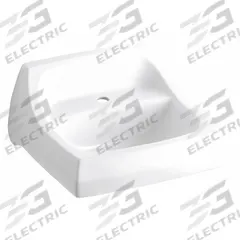 KOHLER Bathroom Sink: Kingston™, White, Vitreous China, 21 1/4 in Overall Lg, 18 1/8 in Overall Wd (MPN K-2007-0). Key specifications — Series: Kingston™; Includes: Wall Hanger; Color: White; Brand: KOHLER; Sink Type: Bathroom; Material: Vitreous China; Sink Material: Ceramic.