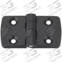 Hinge: 48 mm x 87 mm, 45 Series, For 10 mm Slot Wd, Black, Polyamide, 6.6 mm Mounting Hole, Butt (MPN 095K4545F00). Key specifications — Brand: FATH INC.; Product Type: Standard Hinge; Material: Polyamide; Hinge Type: Butt.