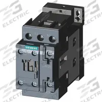 SIEMENS IEC Magnetic Contactor: Non-Reversing, 3 Poles, 3NO Contacts, 38 A, 24V DC Coil (MPN 3RT20281BB40). Key specifications — Brand: SIEMENS; Integrated Surge Suppression: No.