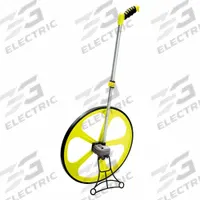 KOMELON Measuring Wheel: 10,000 ft Range, Fixed Handle Handle, Spoked Single Wheel, Plastic Tread (MPN MK6012). Key specifications — attr939182: Rubber; attr939189: Mechanical Measuring Wheel; attr934748: MK6012; attr939173: Batteries Not Required; attr939180: Foldable; attr939193: SAE; attr939184: Plastic; attr939185: Pistol Grip.