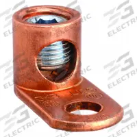 BLACKBURN Wire Connector: 8 AWG – 1/0 AWG Wire Sizes, 21/64 in Stud Size, Unplated Copper Lug Body (MPN L125BB). Key specifications — Brand: BLACKBURN; For Wire Material: Copper; Maximum Stranded Copper Wire Size: 1/0 AWG; Minimum Stranded Copper Wire Size: 8 AWG; Lug Material: Unplated Copper.