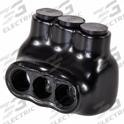 POLARIS Multitap Connector: 3 Port, Single-Sided Entry, 14 AWG – 4 AWG Wire Size - Dry-Location Single-Sided Entry Multitap Connectors
