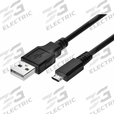 MONOPRICE Standard USB Cable: Type A End 1, Micro B End 2, Black, 36 in Lg - Standard USB & Lightning Cables