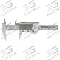 GENERAL Fractional-Display Digital Caliper: 0 in to 3 in /0 mm to 76 mm, 0.1 in (Lower Scale) (MPN 1433). Key specifications — attr1184648: +/- 0.005 in; attr1184649: 0.0005 in/0.01 mm; attr1184654: Outside; attr1184692: GENERAL.