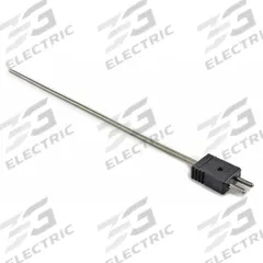 DAYTON Thermocouple Probe: -346°F to 2,193°F /-210°C to 1,200°C, Type J, Rounded Tip, 12 in Probe Lg (MPN 36GK96). Key specifications — attr1275752: 20 AWG; attr1275757: 12 in; attr1275763: ±1.1 % Below 293 °C, ±0.4 % Otherwise; attr1275765: 36GK96; attr1275769: DAYTON; attr1434700: Hose Clamp.