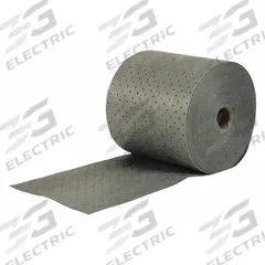 BRADY SPC ABSORBENTS Sorbent Roll: Gray, Polypropylene, 150 ft Roll Lg, 15 in Roll Wd, Box (MPN MRO15). Key specifications — Brand: BRADY SPC ABSORBENTS; Material: Polypropylene.
