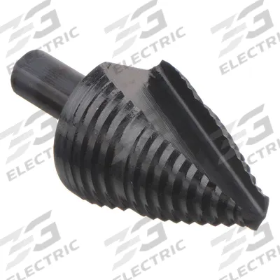 LENOX Step Drill Bit: 7/8" to 1-1/8", Black Oxide HSS - High-Speed Steel Step Drill Bits