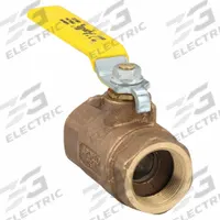 APOLLO Manual Two-Way Ball Valve: 1 1/4 in, Bronze, Straight, FNPT x FNPT, Std Port, Two-Piece, PTFE (MPN 70-106-41). Key specifications — Brand: APOLLO; Handle: Lever.