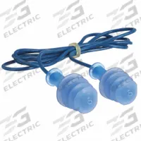 HOWARD LEIGHT BY PIP Ear Plugs: Flanged, 25 dB NRR, Metal-Detectable, Corded, Reusable, Blue, 100 PK (MPN FDT-30). Key specifications — Earplug Color: Blue; Brand: HOWARD LEIGHT BY PIP; Style_Subhead: Corded.