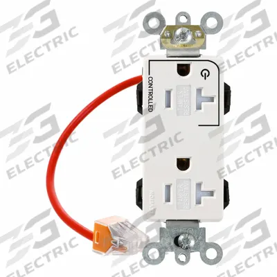 LEVITON Plugs and Receptacles: Duplex, 5-20, White, 125V AC, 20 A, 2 Pole / 3 Wire (MPN MT163-1CW) - General Purpose Receptacles