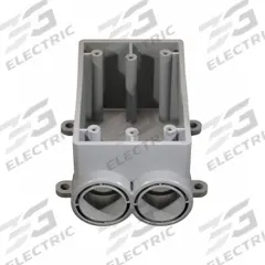 CANTEX Electrical Box: PVC, Rectangular, 1 Gangs, 1/2 in Hub Size, 21.8 cu in Capacity, Gray (MPN 5133540). Key specifications — Color: Gray; Brand: CANTEX.
