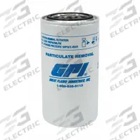GPI Fuel Filter: Particulate, Disposable Canister, Particulate, 10 micron Filter Rating (MPN 129300-01). Key specifications — Brand: GPI; Compatible Manufacturer Model Number: M-1115S.