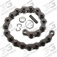 RIDGID Soil Pipe Cutter Replacement Chain: For Grainger No. 437L08, For Mfr No. 59698 (MPN 33670). Key specifications — attr542237: Soil Pipe Cutter; attr424298: 437L08; attr424302: Chain Ring; attr424301: Steel; attr522331: Chain Assembly; attr424299: 59698; attr424296: RIDGID.