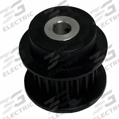 Dayton Timing Pulley: Modified Curvilinear, Fixed, For GT Timing Belt Section - GT Section Fixed-Bore Timing Pulleys with Hub