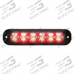 CODE 3 Warning Light: Emergency Vehicle Area Light, Red, 10.8 W Watt, Clear, SAE J595 Class 1, LED (MPN XTP6RR). Key specifications — Brand: CODE 3; Lens Color: Clear; Number of Flash Patterns: 30; Installation Type: Permanent; Operating Voltage: 12-24V DC.