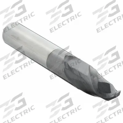 APPROVED VENDOR Ball End Mill: Carbide, AlTiN Coated, 2 Flute, 1/4" Mill Dia, 1/2" LOC - General Purpose Carbide Ball End Mills
