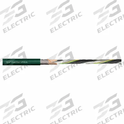 CHAINFLEX Servo Motor Cable: (4) 12 AWG (4.0)/(2) Shielded Twisted Pr 16 AWG (1.5) - Servo Motor Power Cables
